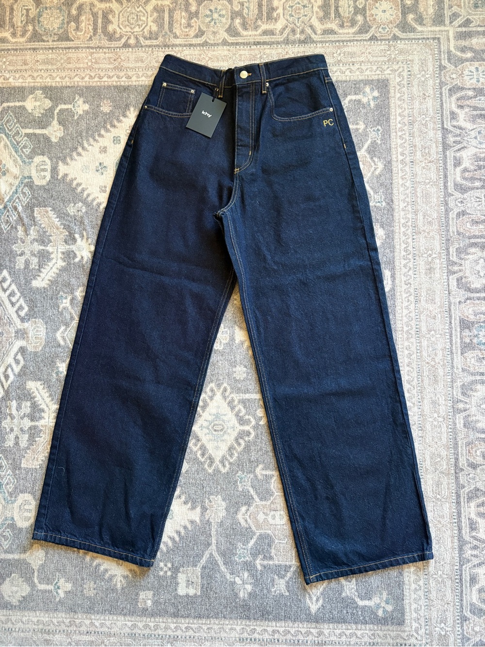 Acne Men’s Dark Indigo Relaxed Jeans